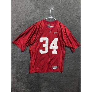 Nike Alabama Crimson Tide Football Jersey 34 Red Mens Large Authentic Mesh Bama